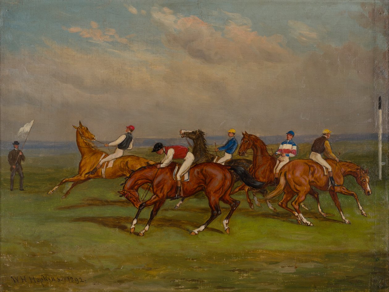 At the Starting Gate by W.H. Hopkins