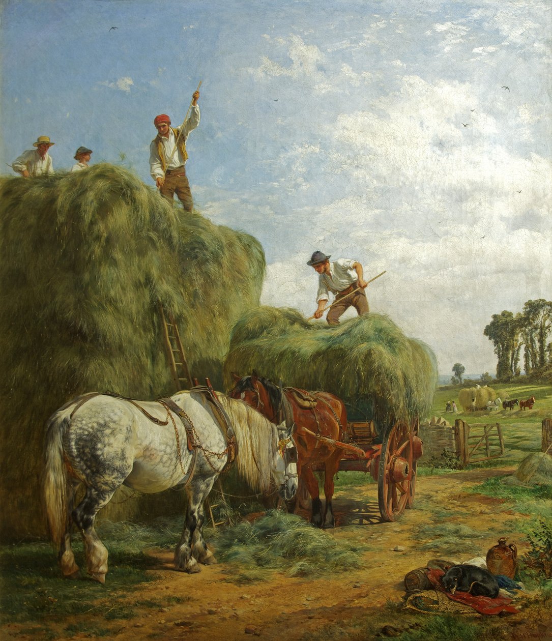 Haymaking at Kingweston by W.H. Hopkins