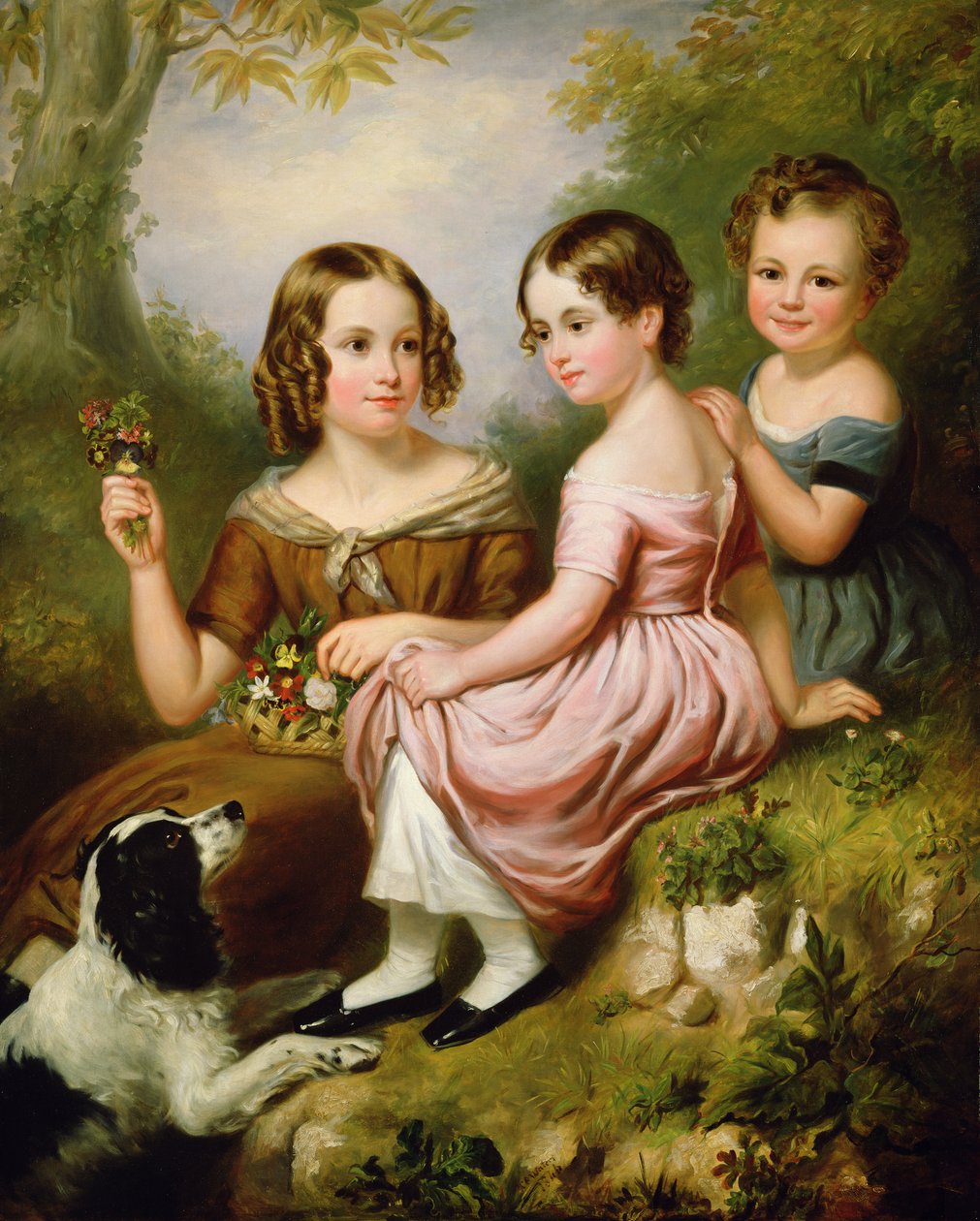Portrait of Three Children by W.R. Waters