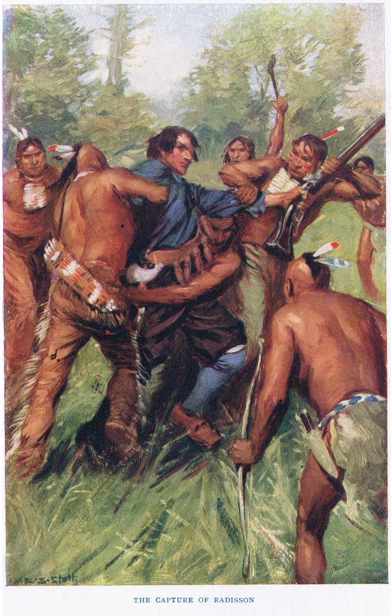 The Capture of Radisson, illustration from 