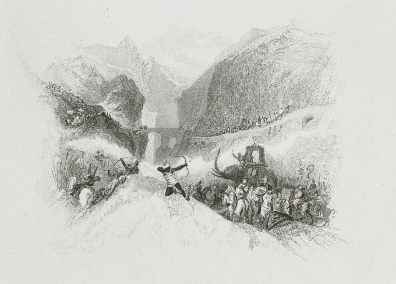 Hannibal Passing the Alps by W.R. Smith