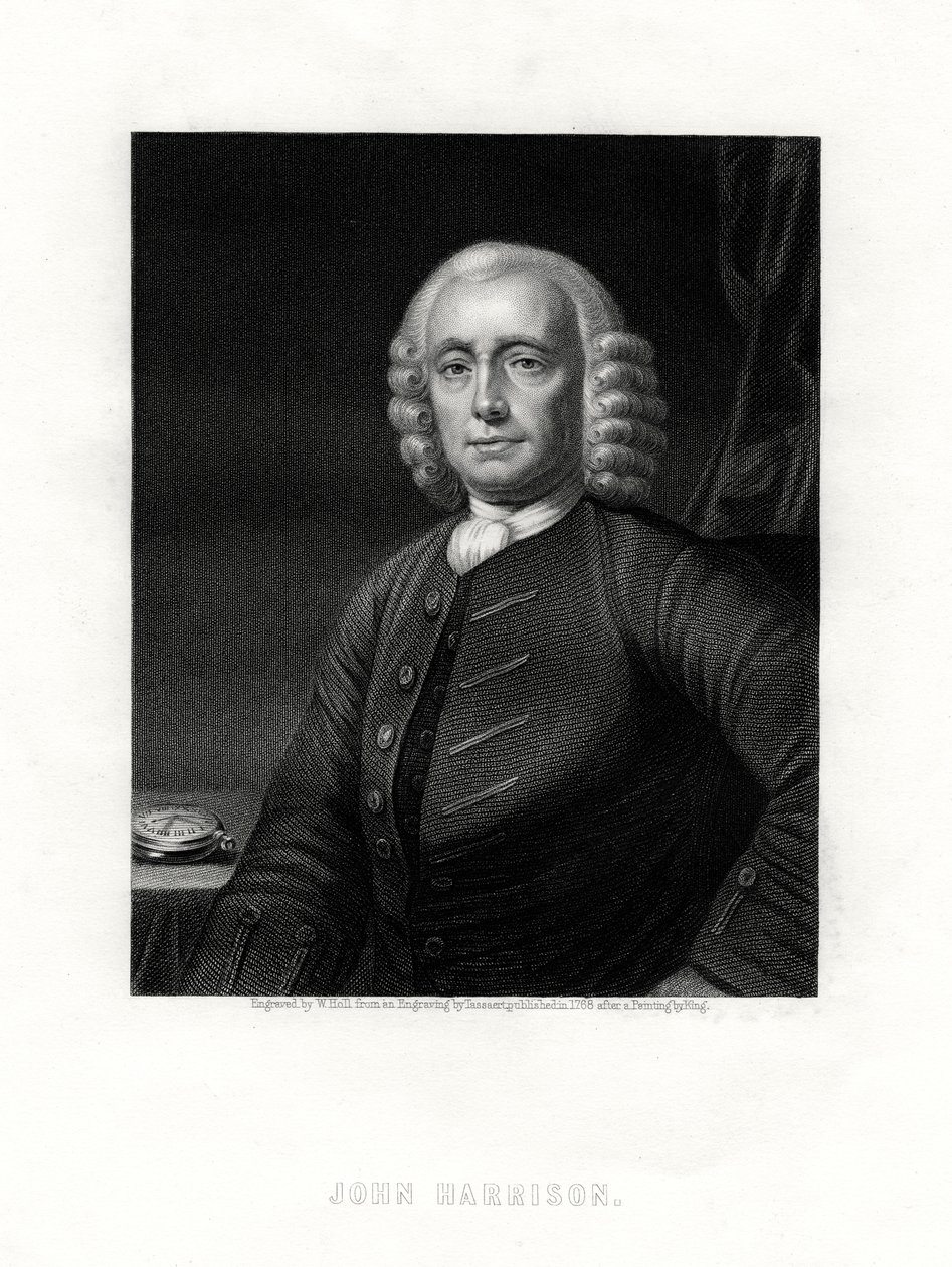 John Harrison, English clock maker, 19th century by W. Holl