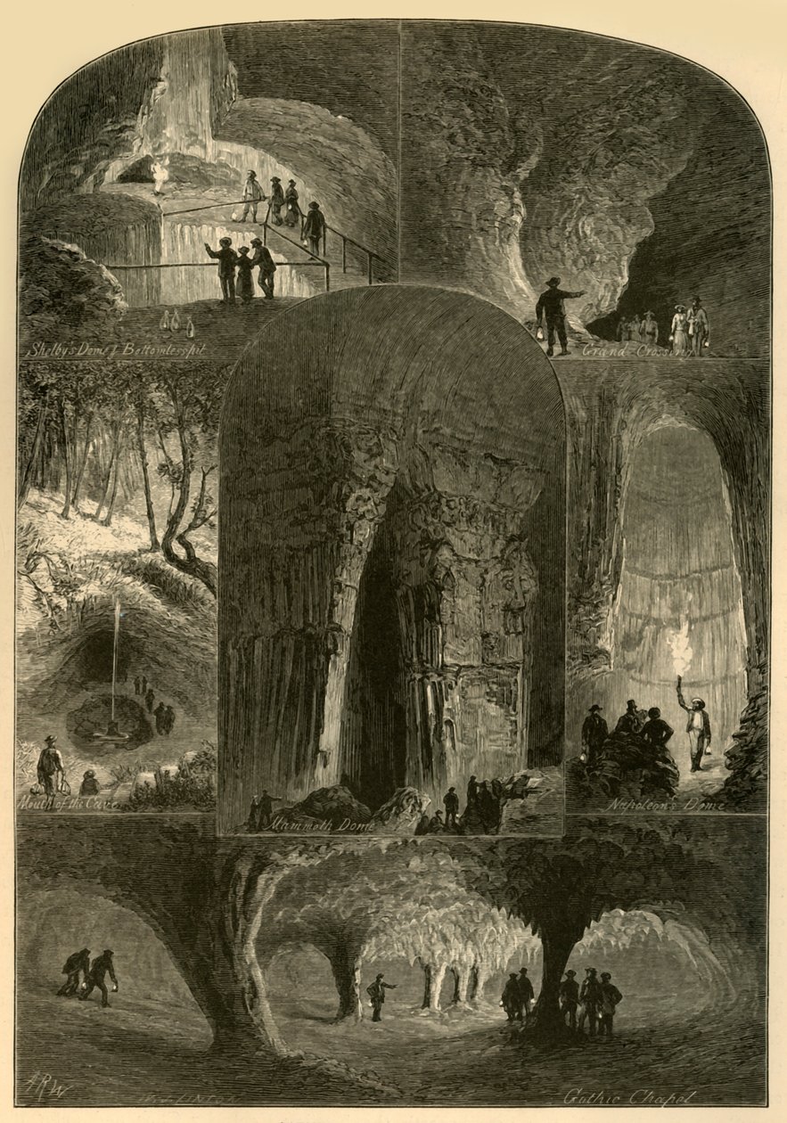 Scenes in Mammoth Cave by W. J. Linton