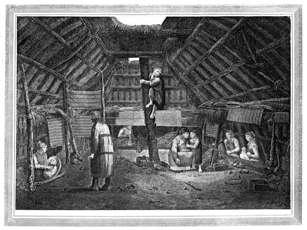 Inside of a House in Oonalashka by Walker