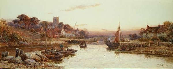 Wootton from the River by Walker Stuart Lloyd