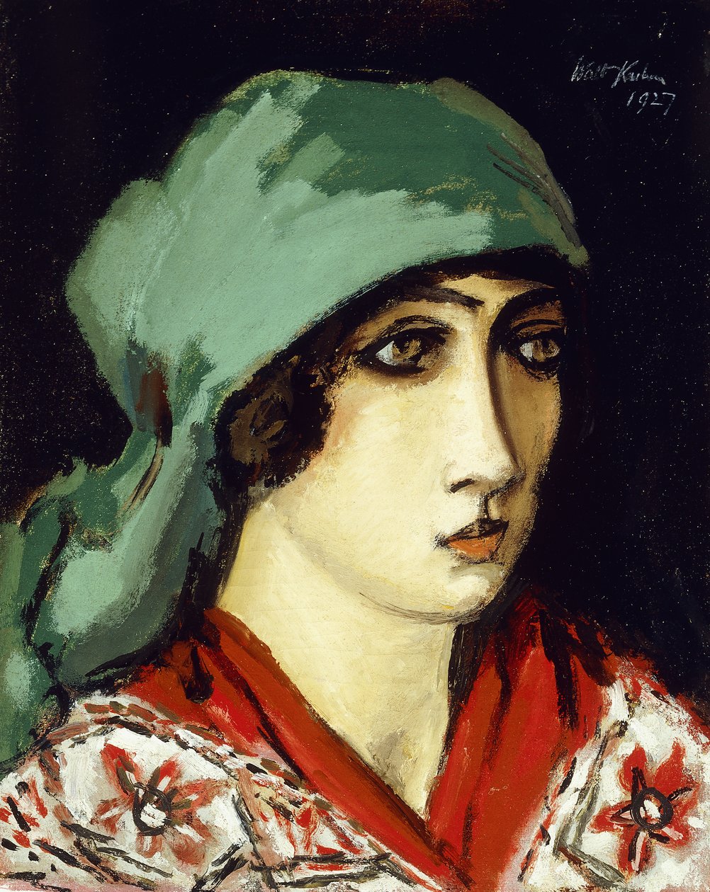 Ruth with Green Headcloth by Walt Kuhn