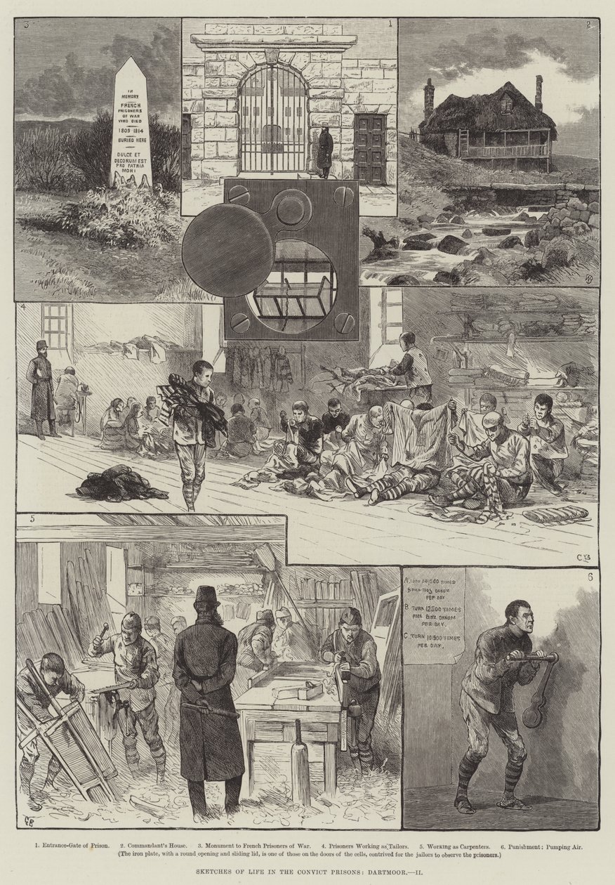 Sketches of Life in the Convict Prisons, Dartmoor by Walter Bothams