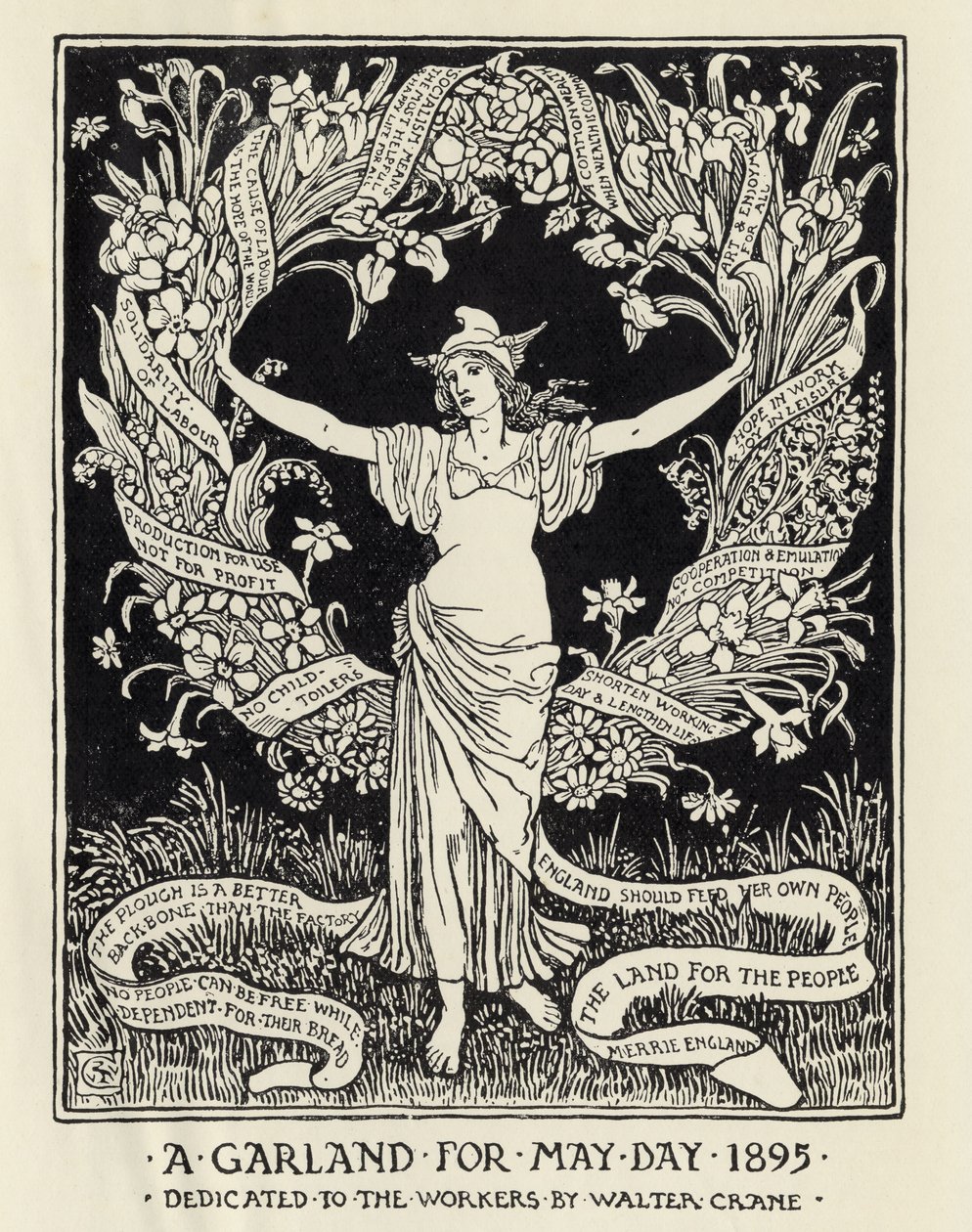 A Garland for May Day by Walter Crane