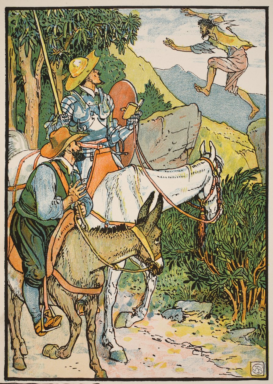 Don Quixote Meeting Cardenio, Illustration from 