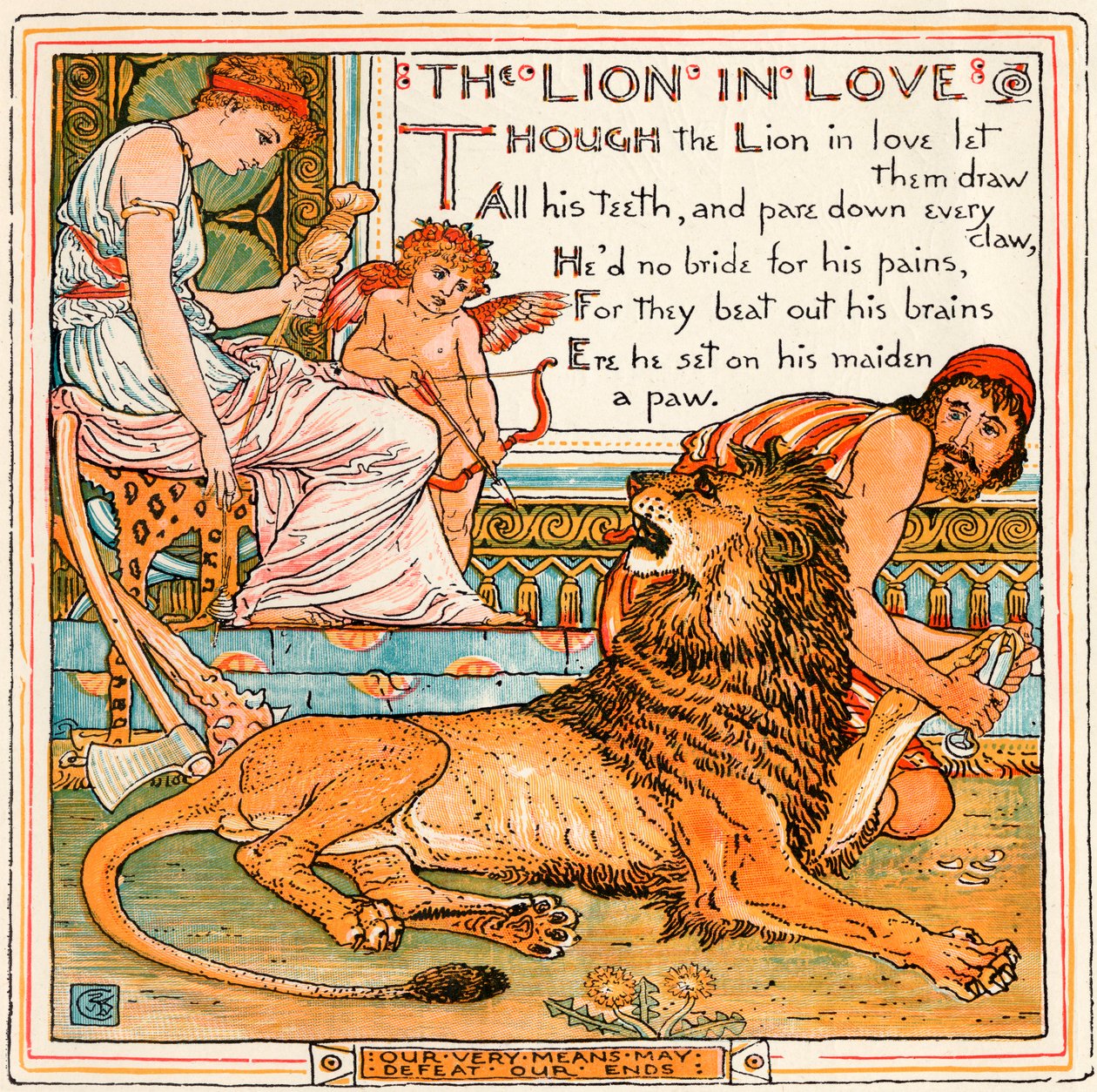 The Lion in Love, illustration from 