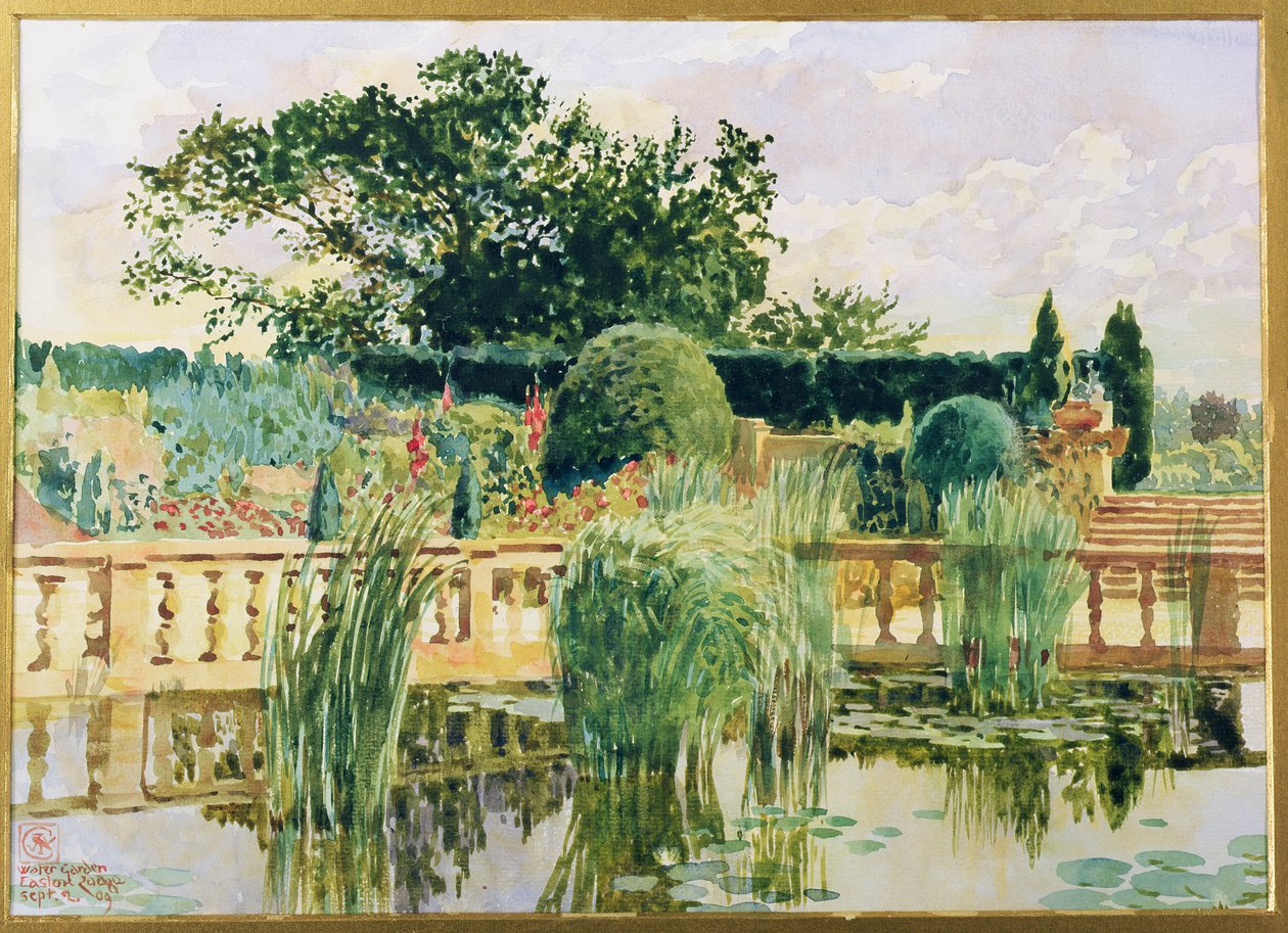 The Water Garden, Easton Lodge, near Great Dunmow, Essex, 1909 by Walter Crane