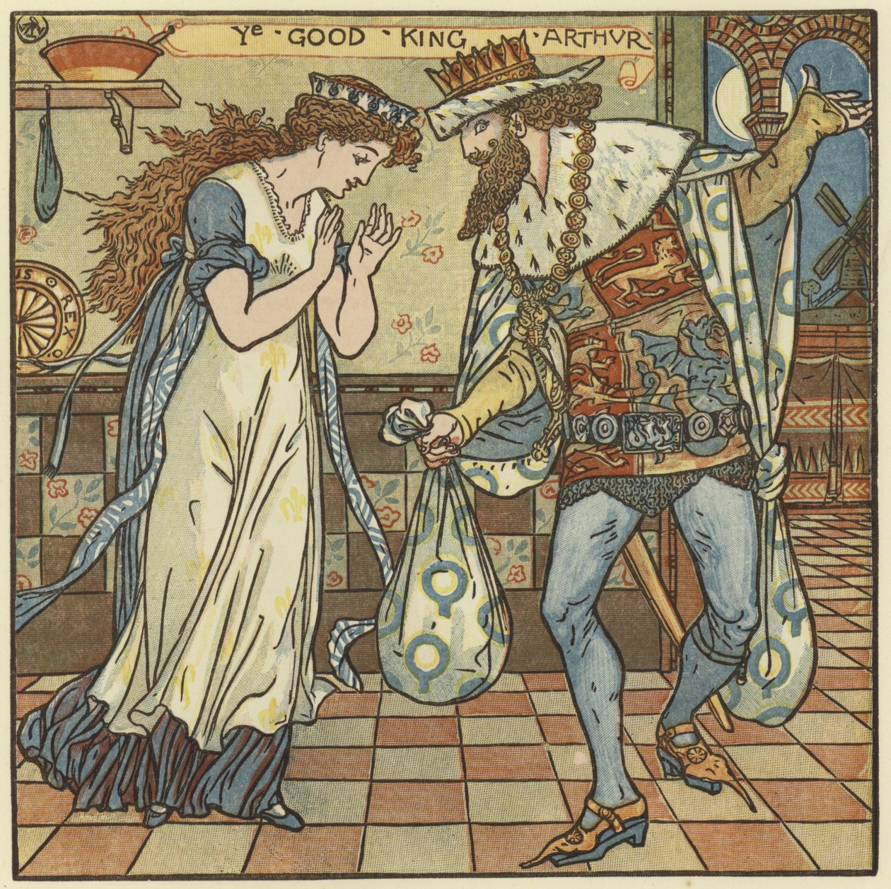 Ye Good King Arthur by Walter Crane