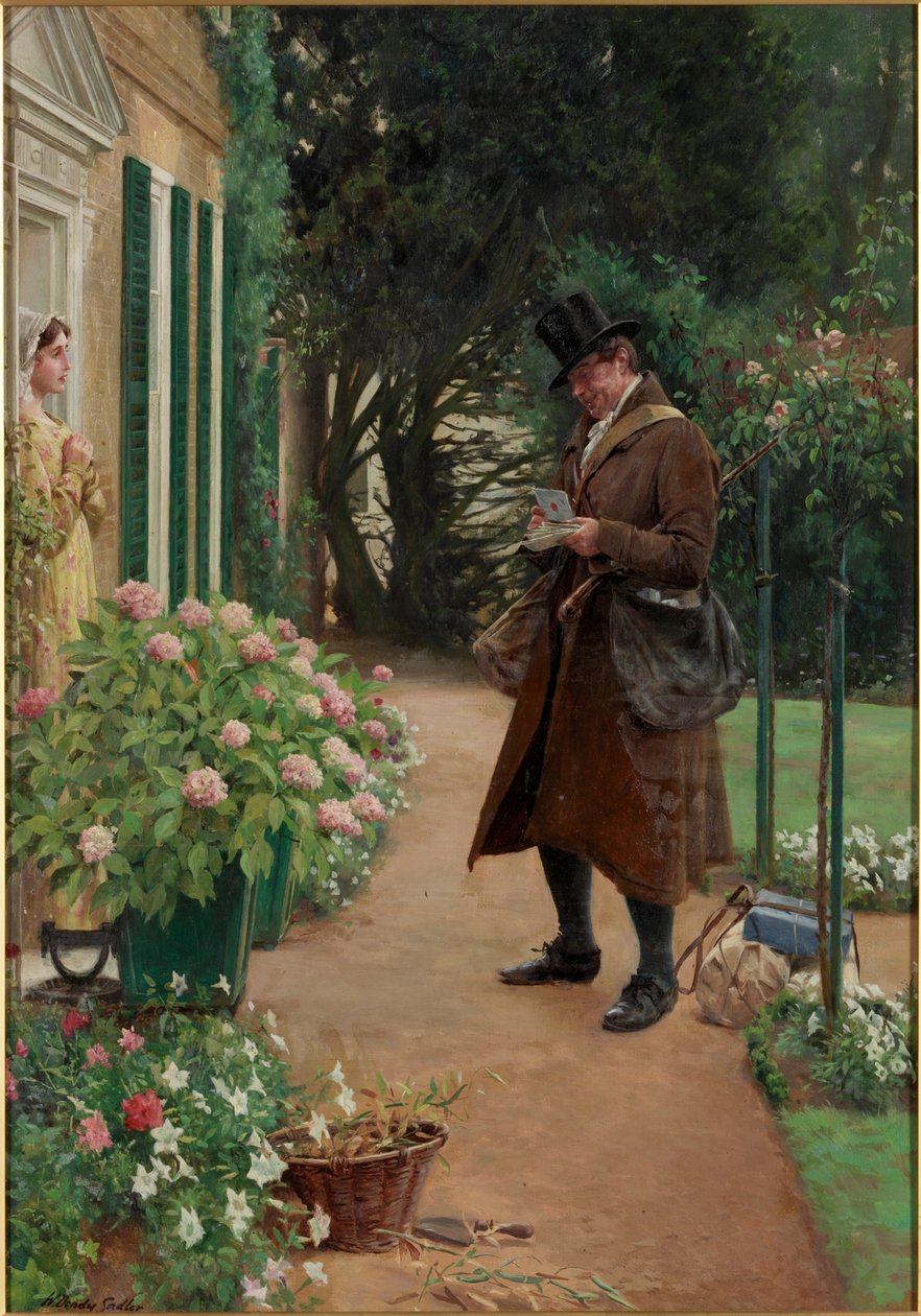 The Village Postman by Walter Dendy Sadler
