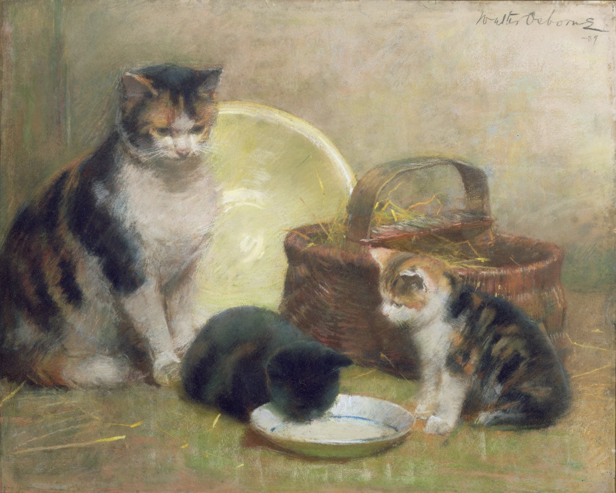 Cat and Kittens by Walter Frederick Osborne