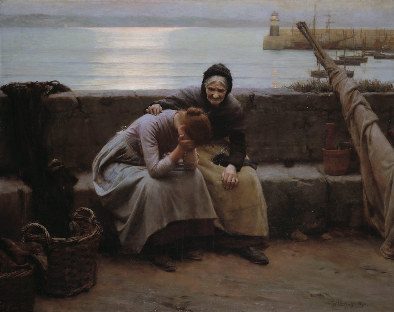 Never Morning Wore to Evening but Some Heart Did Break by Walter Langley