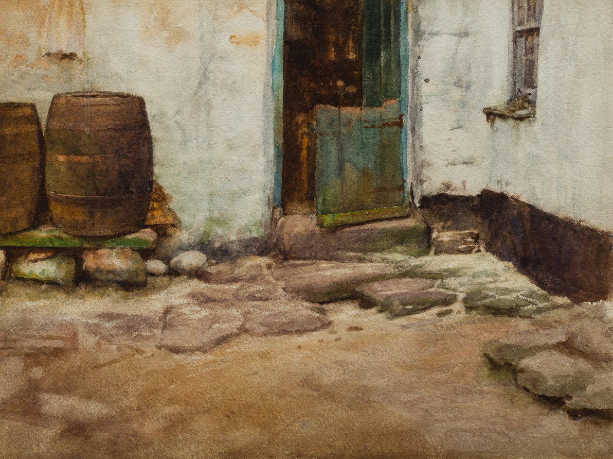 The Courtyard by Walter Langley