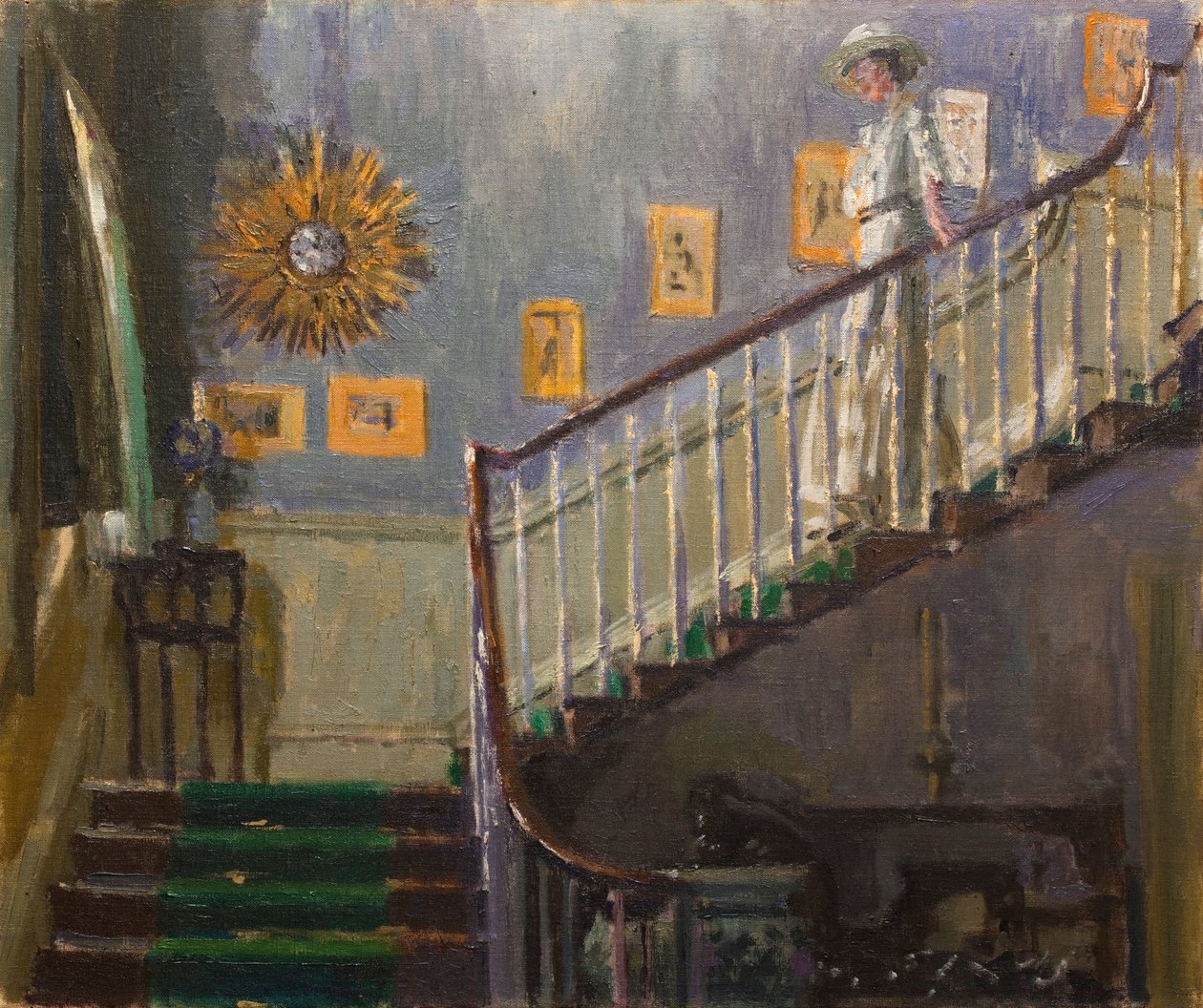 Ethel Sands Descending the Stairs at Newington by Walter Richard Sickert