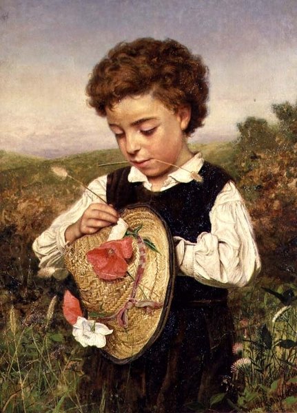 The Straw Hat by Walter Anderson