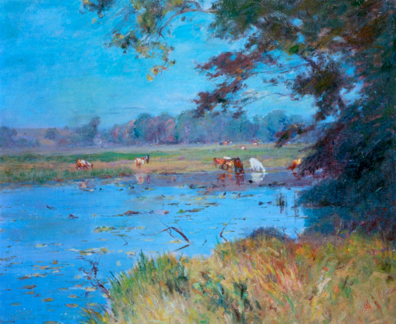 The Watering Pond by Walter Clark