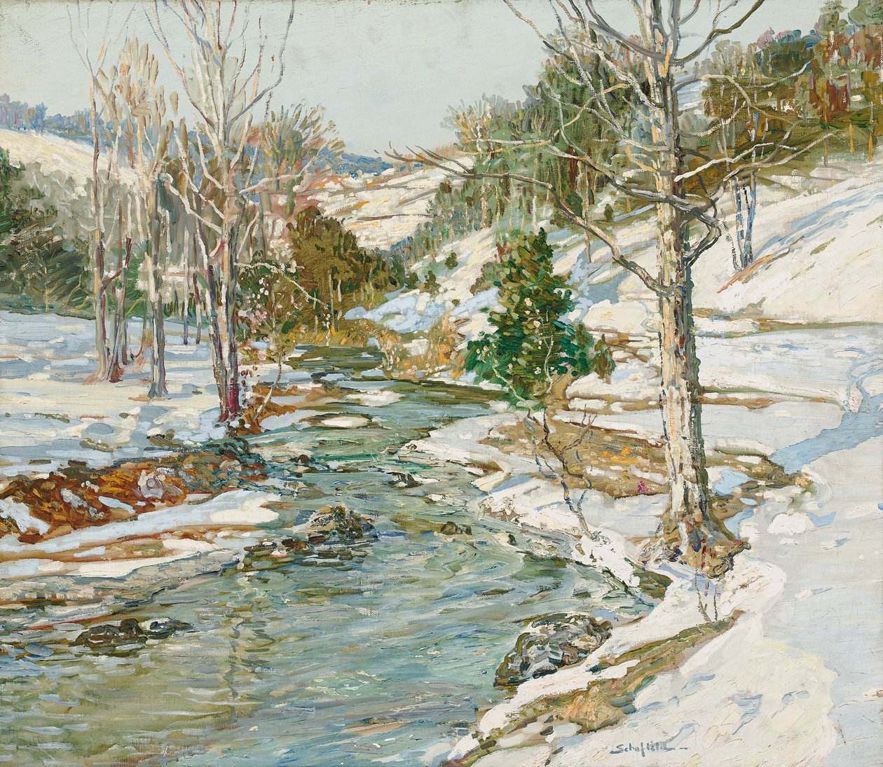 Nearing Spring by Walter Elmer Schofield