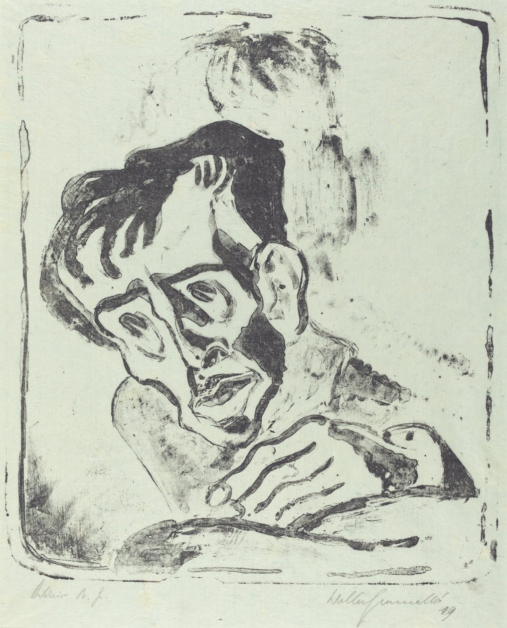Portrait of Dr. Gr. by Walter Gramatte