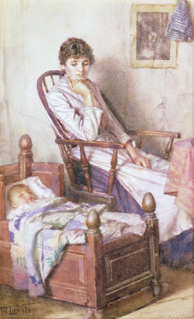 The Rosy Idol of Her Solitude by Walter Langley