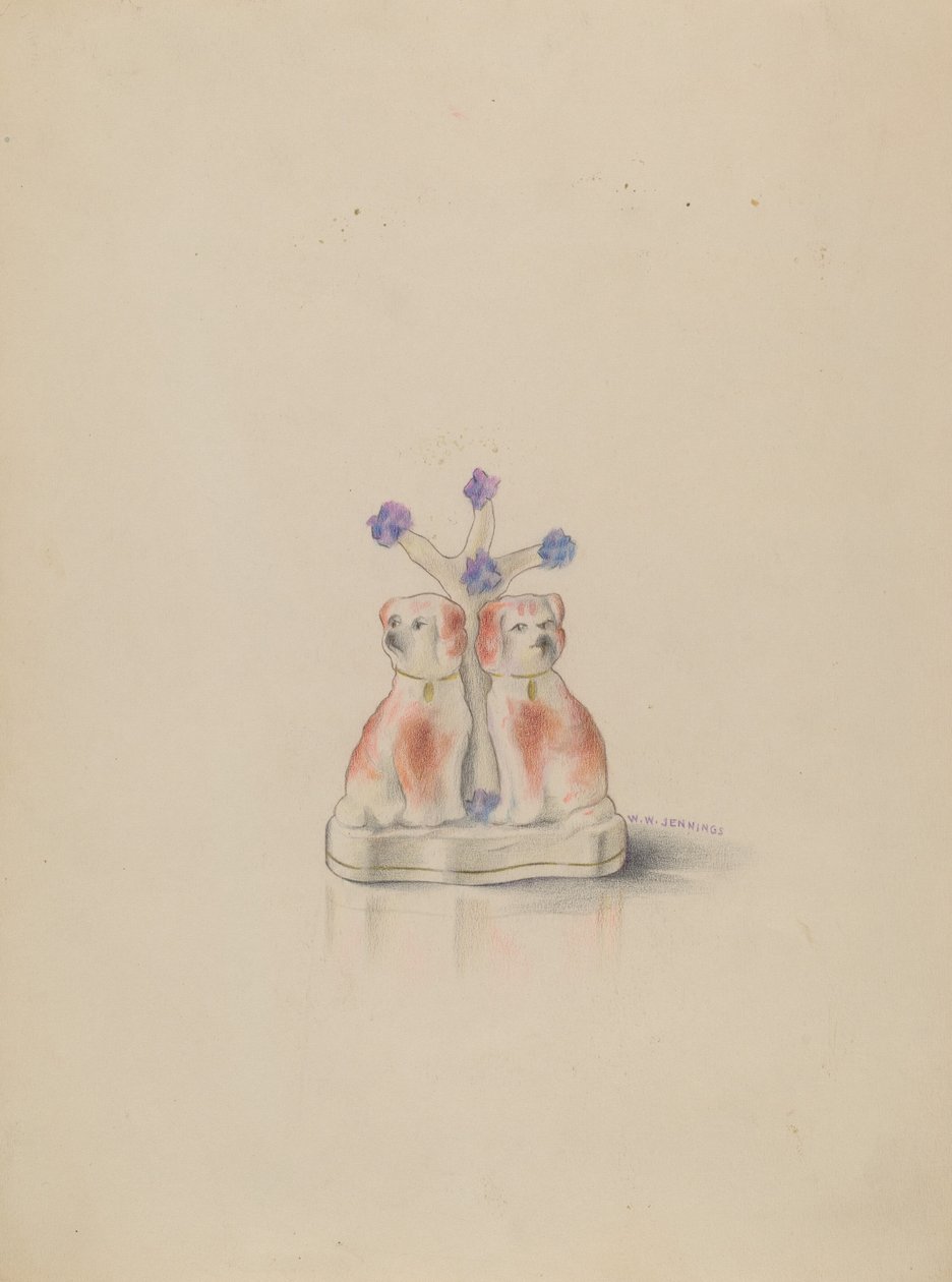Porcelain Dogs by Walter W. Jennings