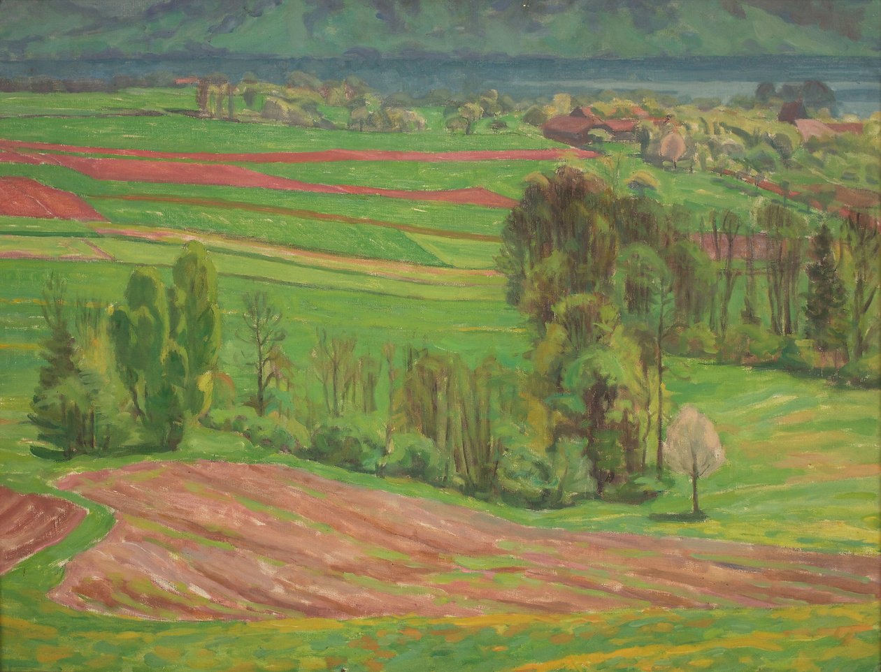 Attersee Landscape in Spring by Walther Gamerith