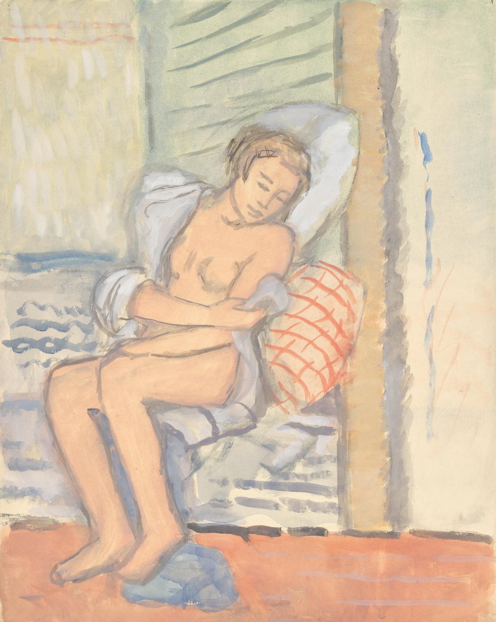 Seated Nude by Walther Gamerith