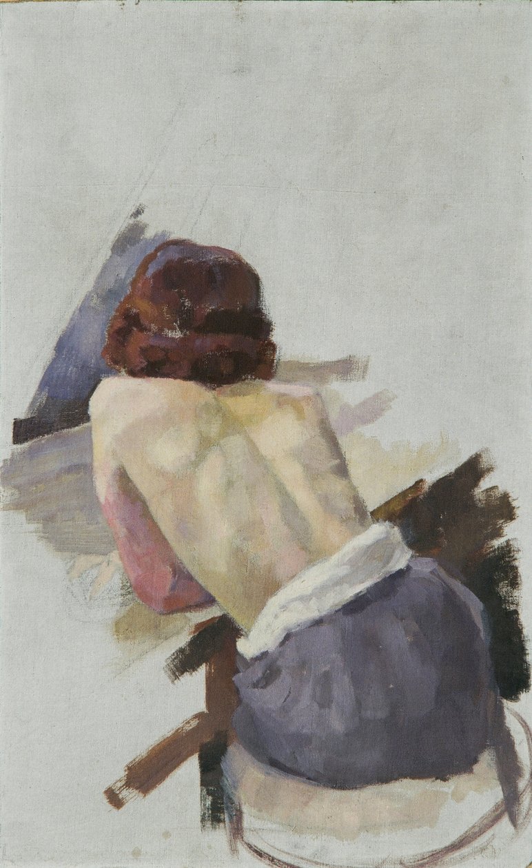 Female Nude from the Back by Walther Gamerith