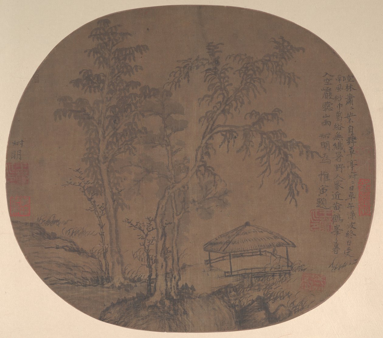 Sparse Trees and Pavilion by Wang Meng