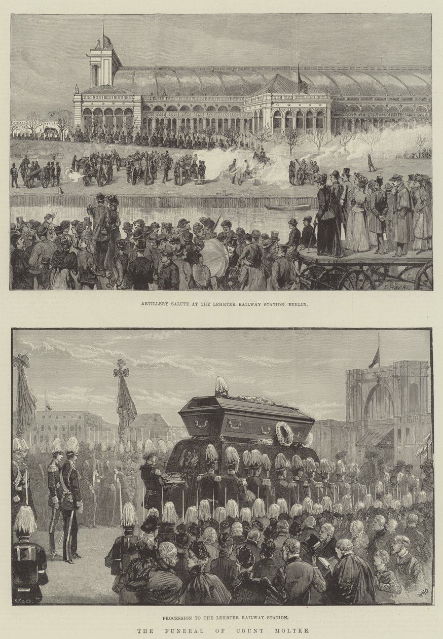 The Funeral of Count Moltke by Warry