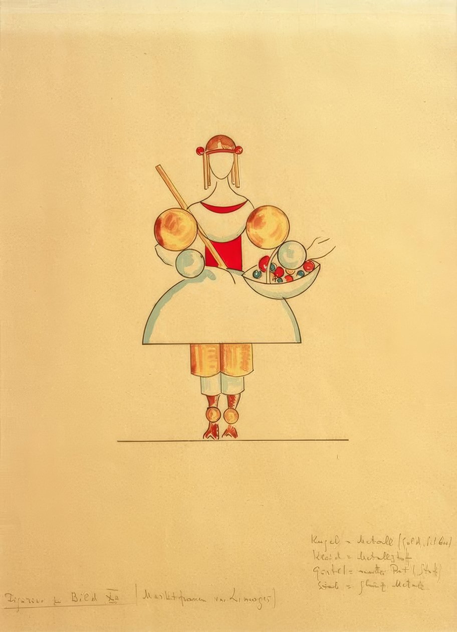 Pictures at an Exhibition, Figure for Picture XII: Market Woman of Limoges by Wassily Kandinsky