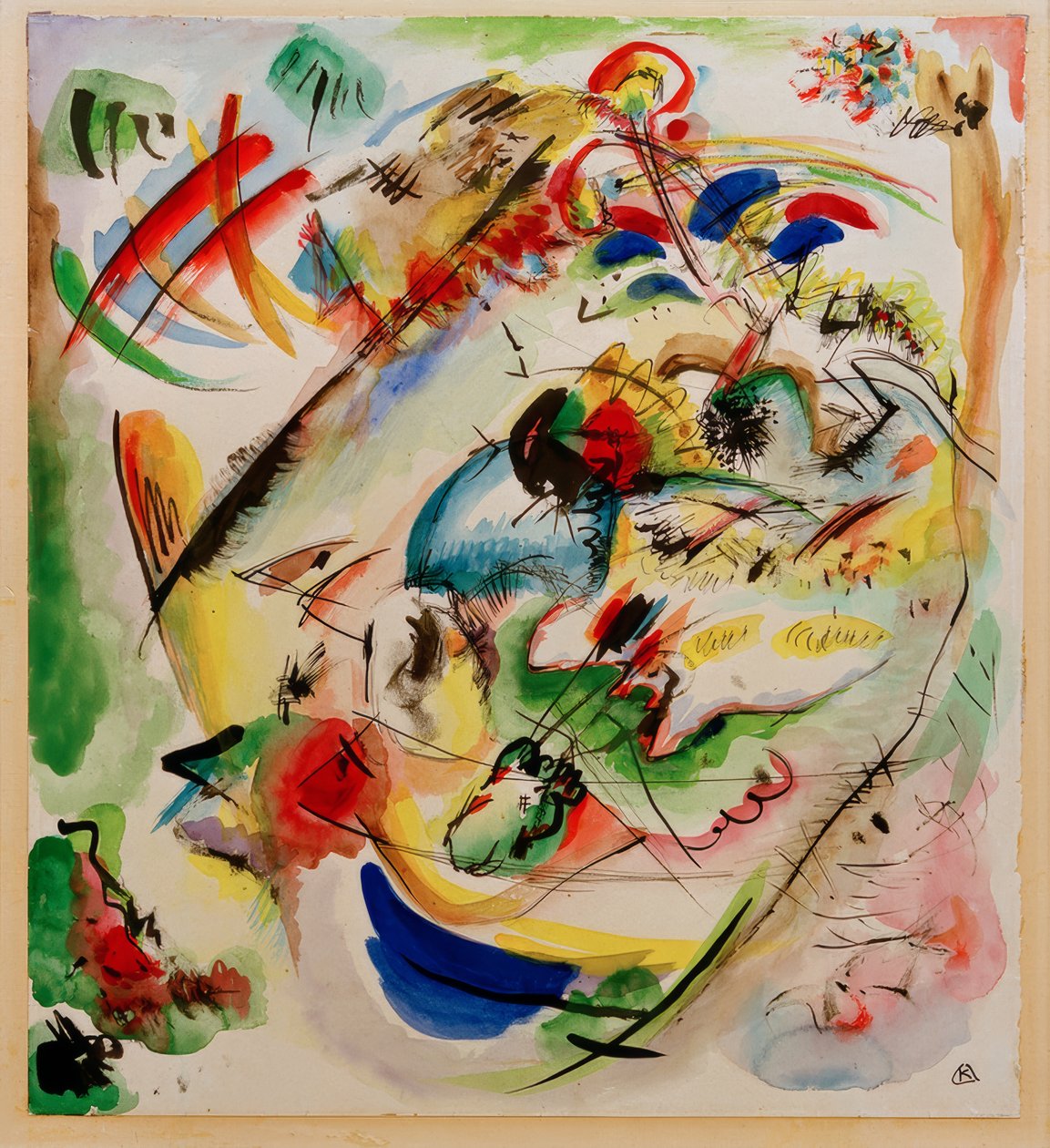 Design for Dreamy Improvisation by Wassily Kandinsky