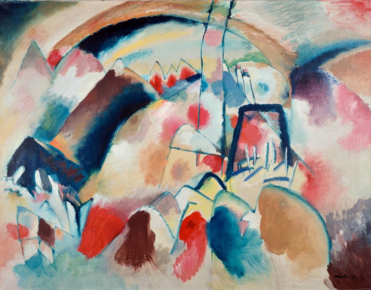 Landscape with Church by Wassily Kandinsky