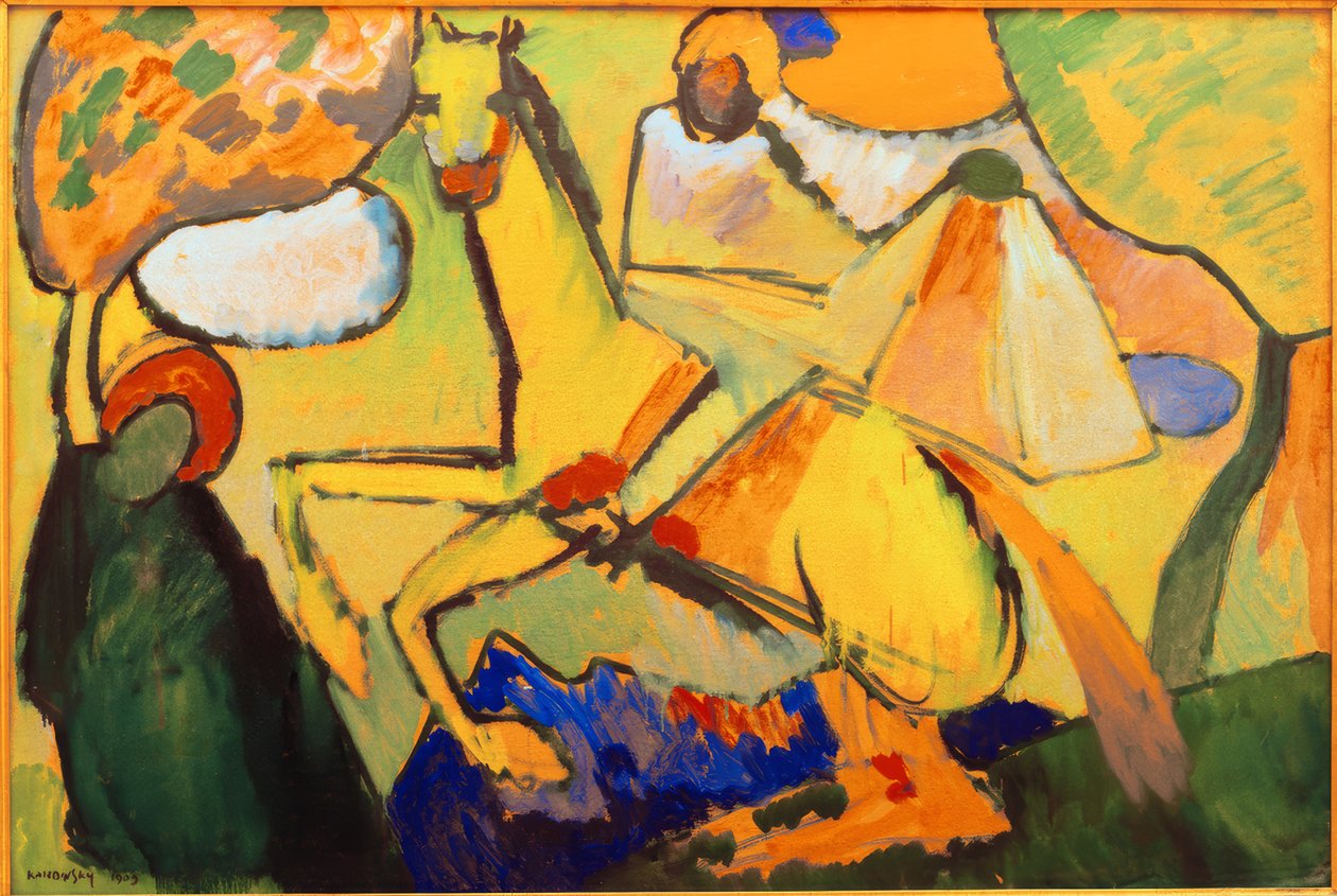 Sketch (Rider) by Wassily Kandinsky