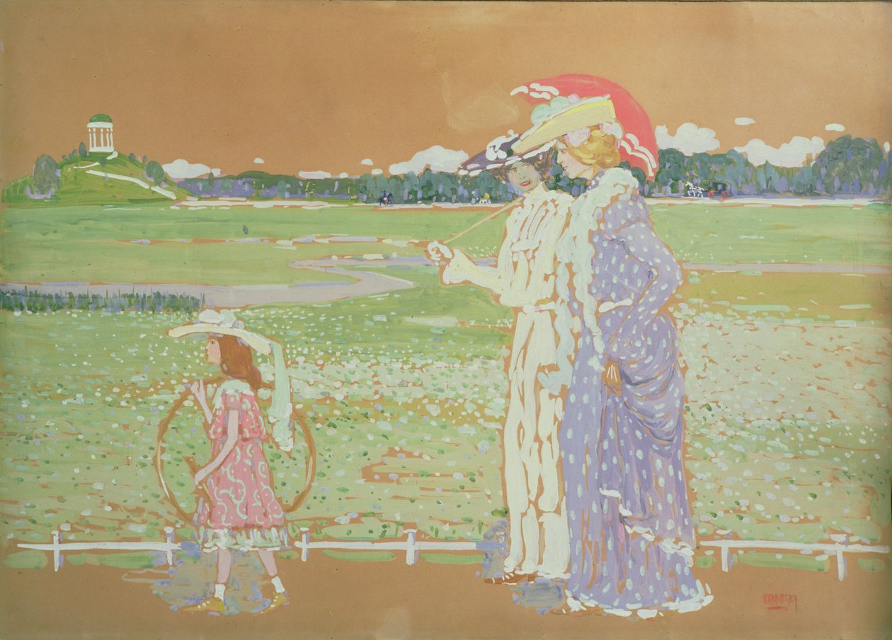 The Walk by Wassily Kandinsky