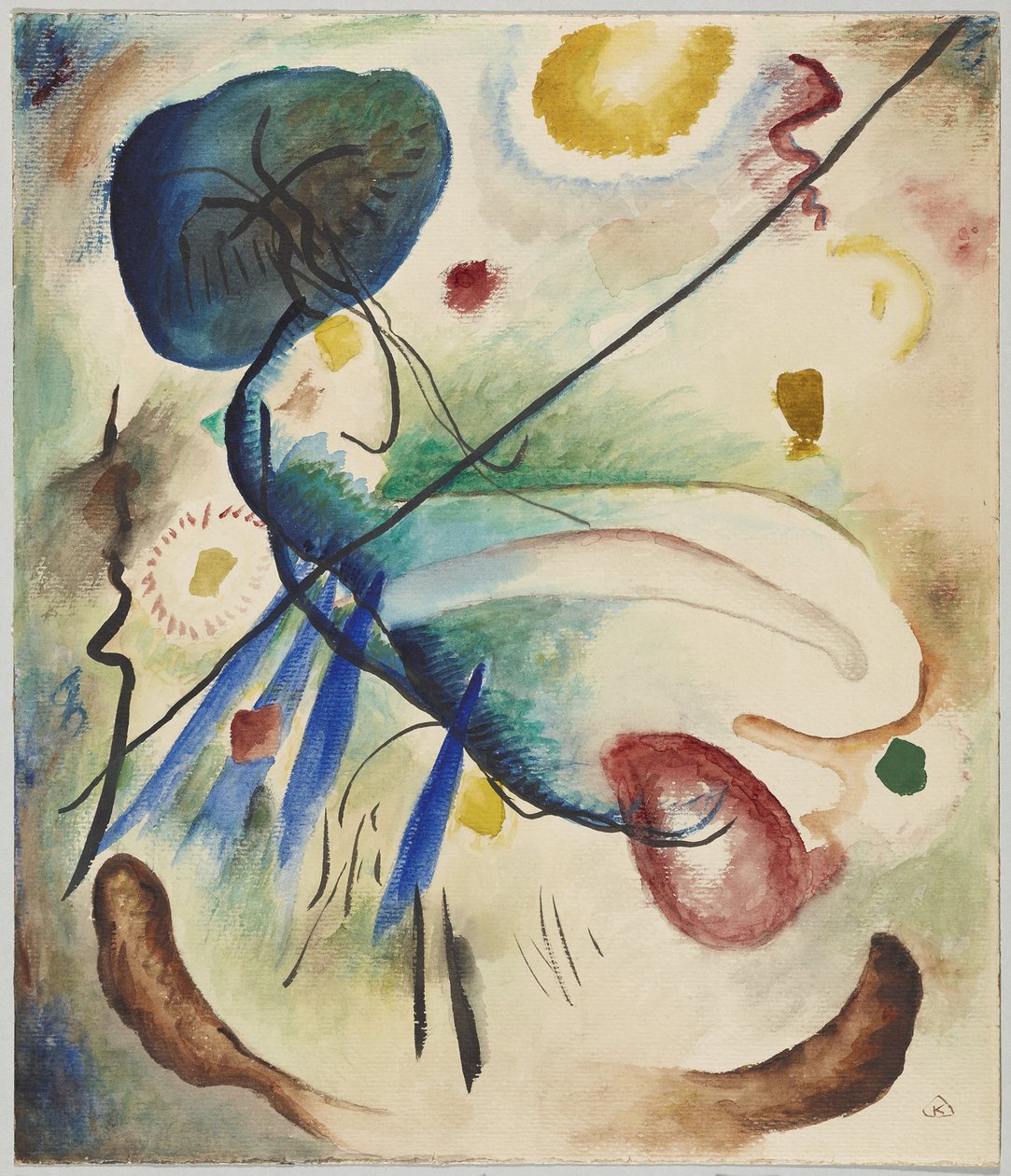 Watercolor with Line by Wassily Kandinsky