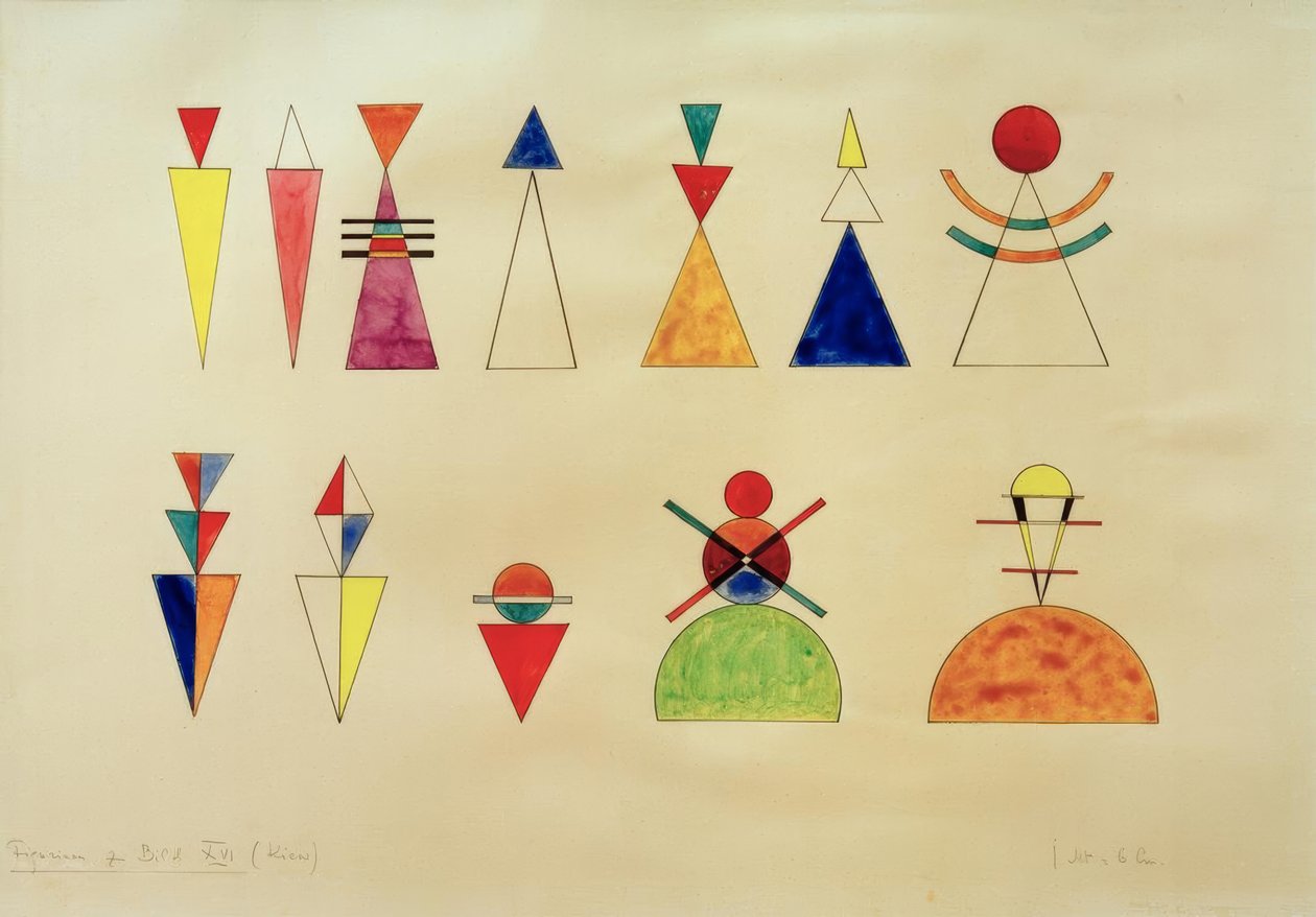 Pictures at an Exhibition, Figurines for Picture XVI by Wassily Kandinsky
