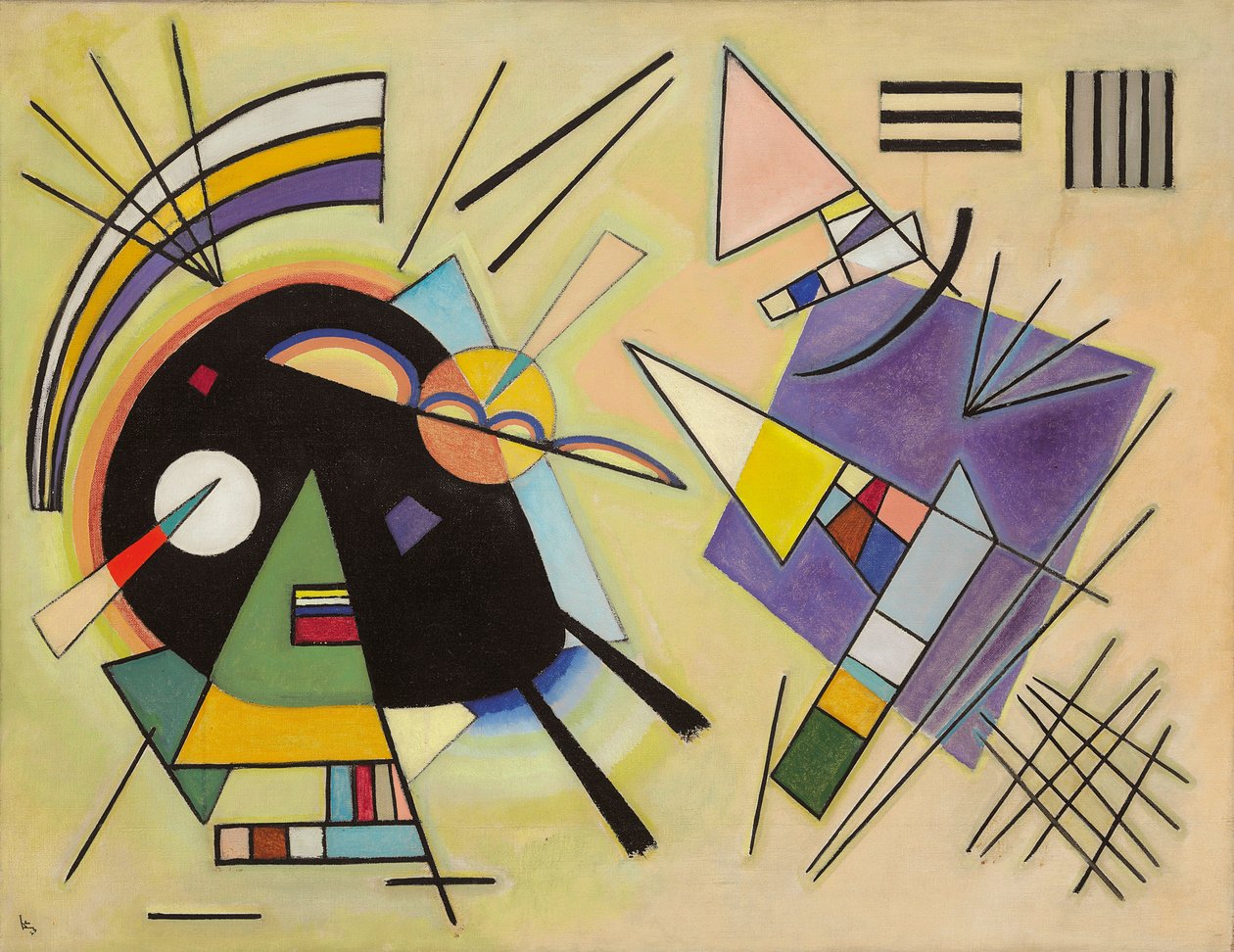 Black and Violet by Wassily Kandinsky