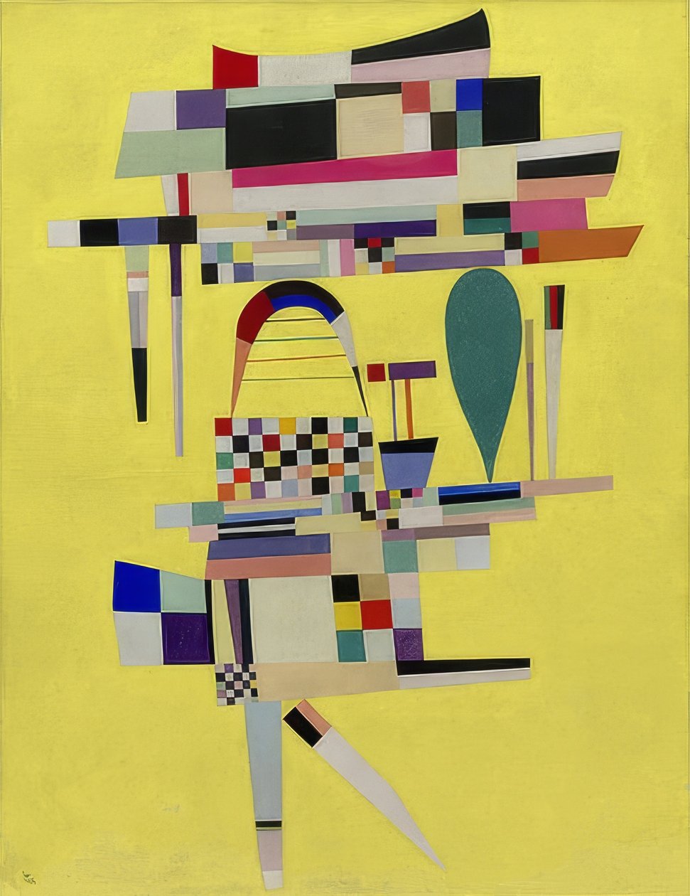 The Yellow Painting (La Toile jaune). 1938 by Wassily Kandinsky