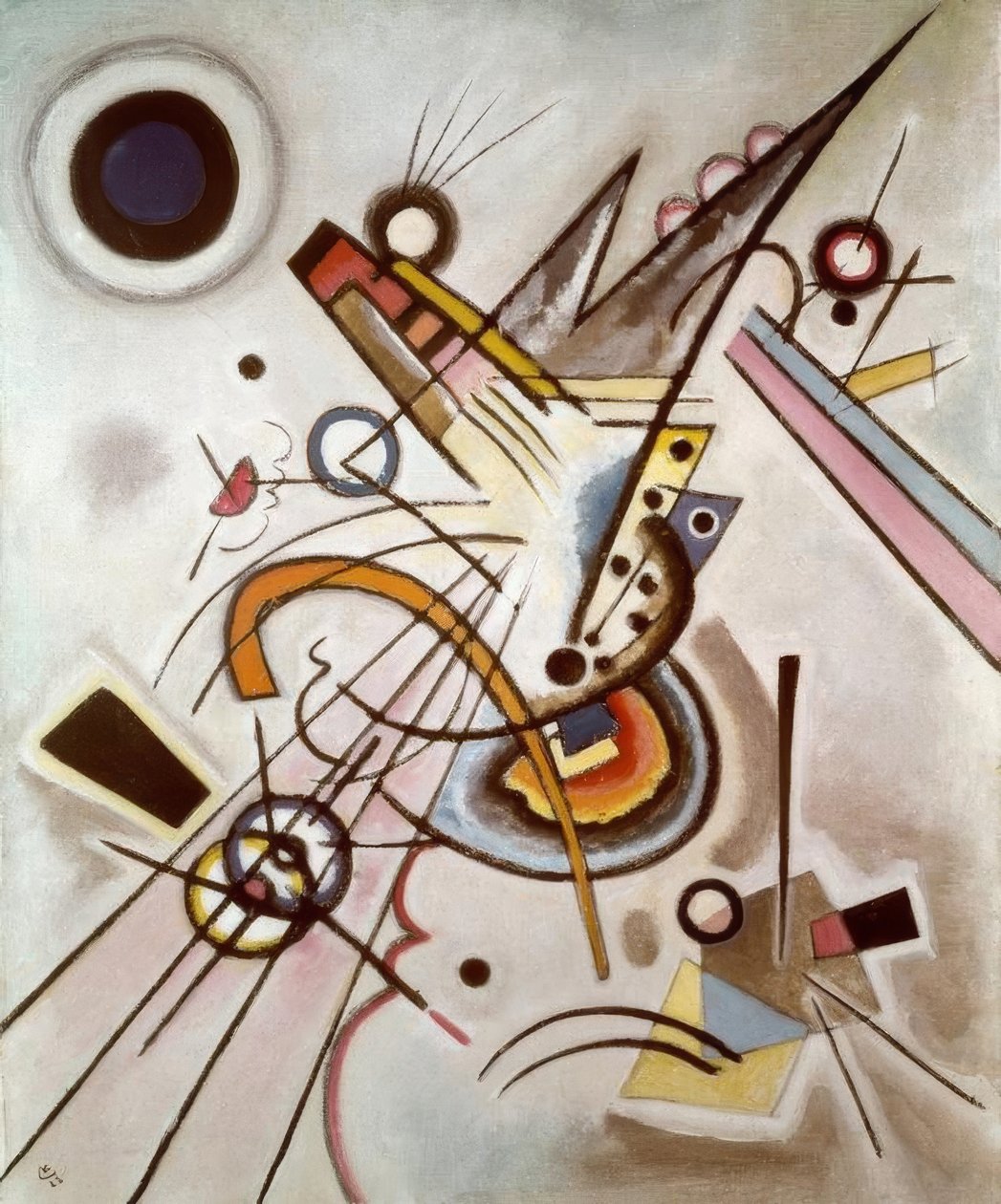 Diagonal by Wassily Kandinsky