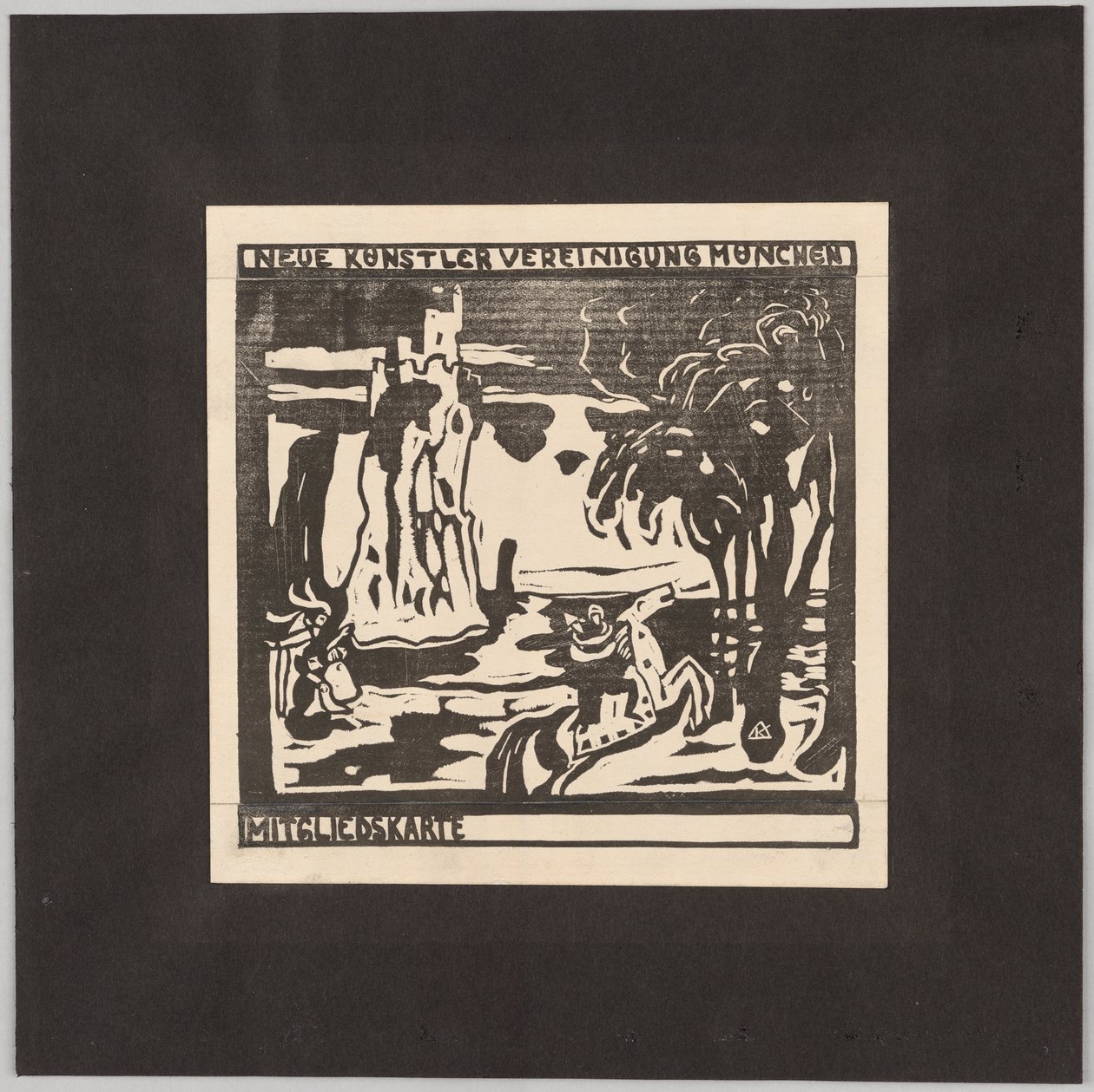 Design for the Membership Card of the New Artists