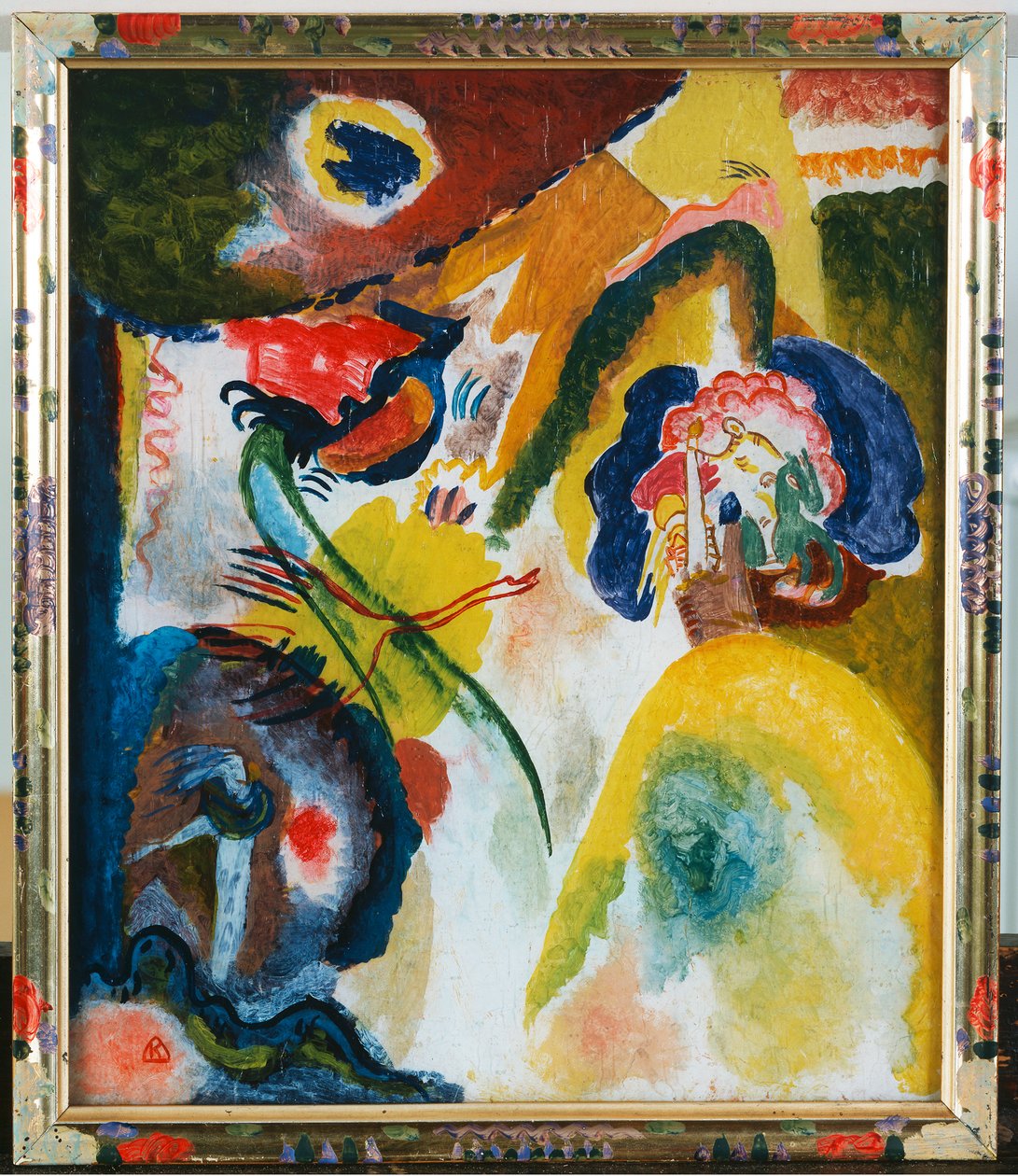 Glass Picture with Swan by Wassily Kandinsky