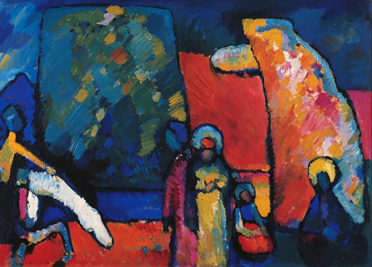 Improvisation No 2 (Funeral March) by Wassily Kandinsky