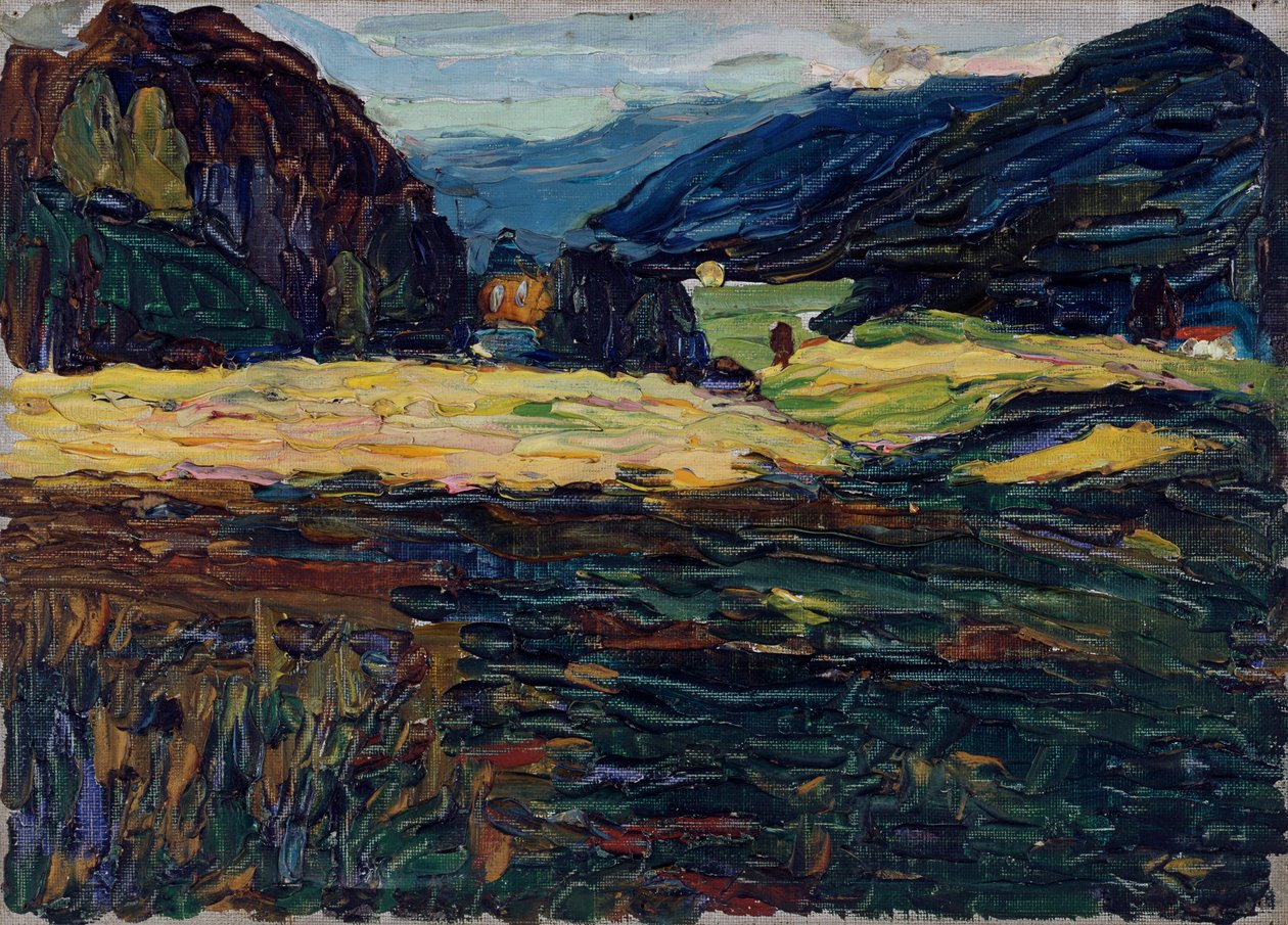 Kochel – Landscape with Little Castle by Wassily Kandinsky