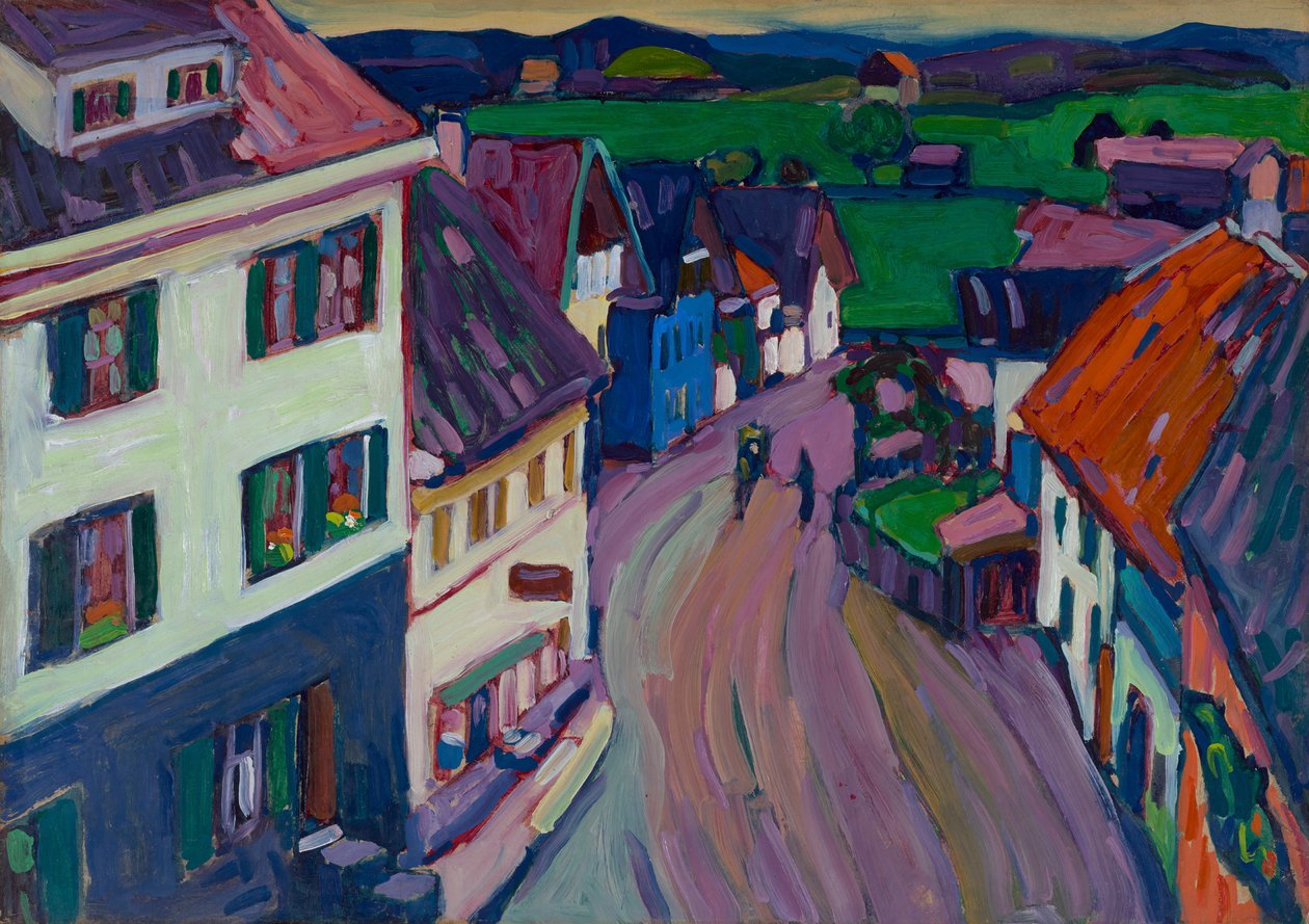 Murnau – View from the Window of the Griesbräu by Wassily Kandinsky