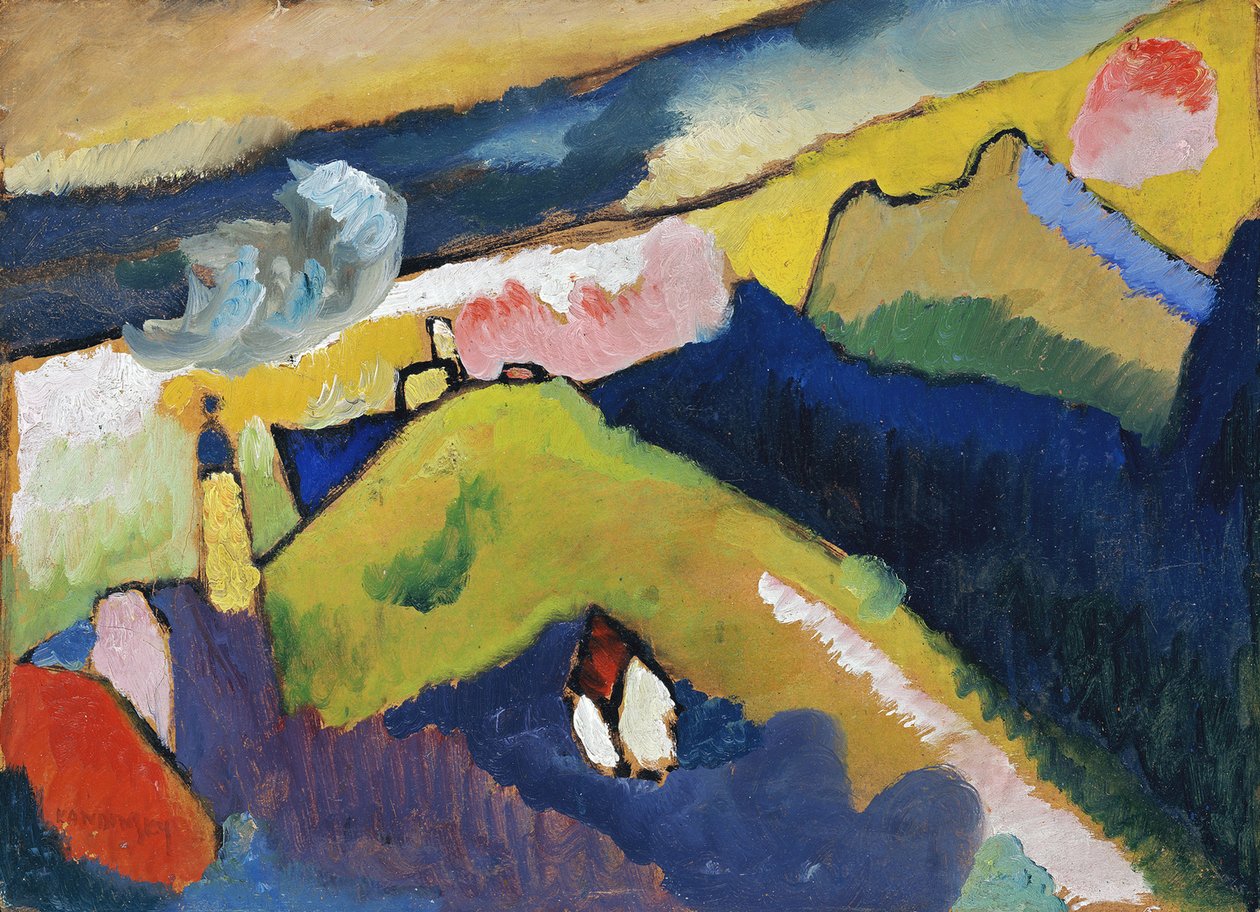 Murnau. Mountain Landscape with Church by Wassily Kandinsky