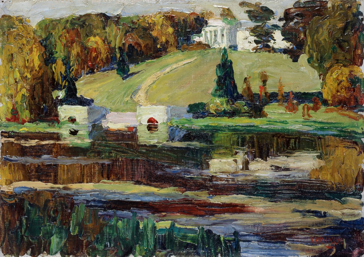 Sketch for Achtyrka – Autumn by Wassily Kandinsky