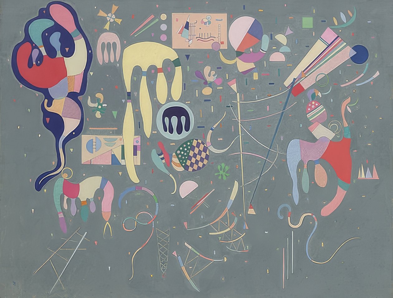 Various Actions (Actions variées). 1941 by Wassily Kandinsky